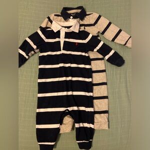 Set of 2 Ralph Lauren baby rompers - 9 month bundle